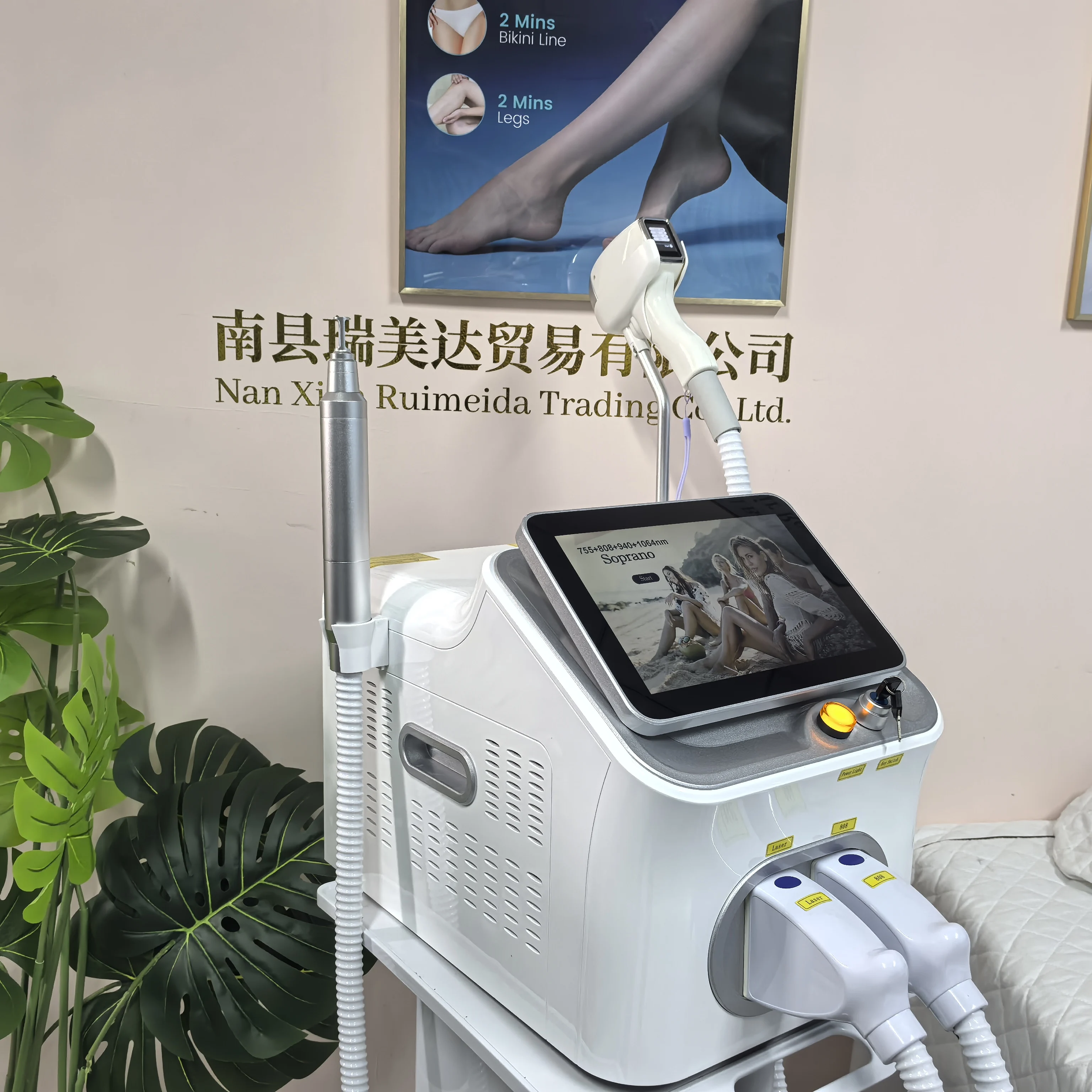 Profesyonel 2'si 1 Arada Diyot - Q Switch Nd Yag Laser Tattoo Removal incelemesi ve fiyatı